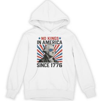 No Kings In America 1776 Vintage Usa Patriotic 4Th July Hoodie - Thegiftio UK
