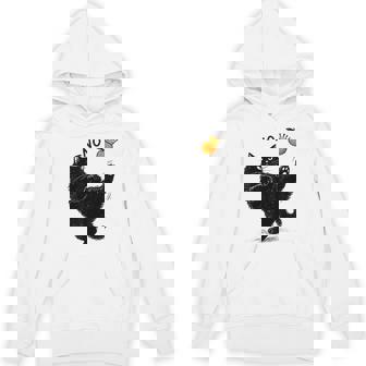 No Kings In America Black Cat Political Meme Hoodie - Thegiftio UK