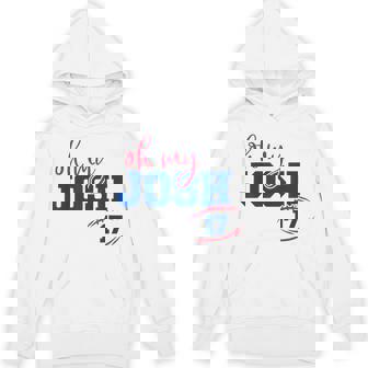 Oh I Love My Josh Proud Last Name Vintage Sports Hoodie - Thegiftio