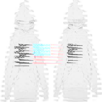 One Nation Under God 4Th July American Flag Fighter Jet Men Hoodie - Thegiftio UK