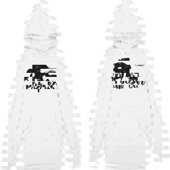 Papabear Papa Bear With Baby Daddy Dad Fathers Day Outfit Hoodie - Thegiftio UK