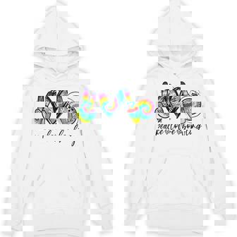 Peace Love Bowling Tie Dye Bowling Lovers Hoodie - Monsterry