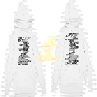 More Pride Less Prejudice Lgbt Pride Month Gay Pride Lesbian Hoodie - Monsterry