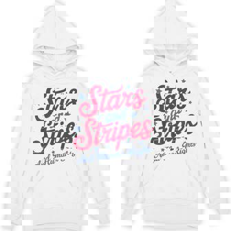 Red Blue White American Stars Stripes And Human Right Hoodie - Thegiftio UK