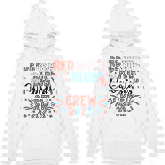 Red White And Blue Cousin Crew 2025 Matching Family 4Th July Hoodie - Thegiftio UK