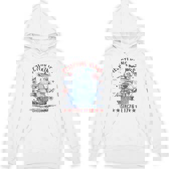 Rejecting Kings Since 1776 Liberty Patriotic Usa Sailboat Hoodie | Mazezy