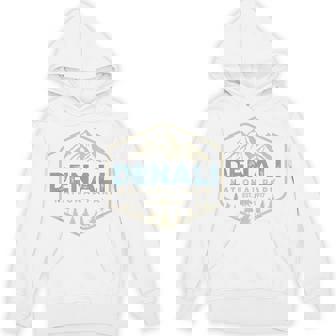 Retro Denali National Park Mountains Nature Vintage Hiking Hoodie - Thegiftio UK