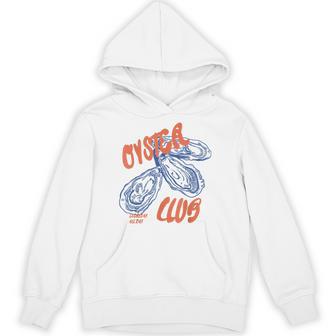 Retro Oyster Club Seafood Lovers Enthusiasts Saying Hoodie - Thegiftio UK
