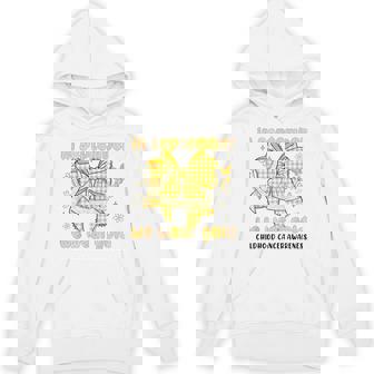 In September We Wear Gold Bow Childhood Cancer Awareness Hoodie | Mazezy