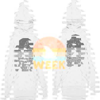 Shark Vintage Ocean Wildlife Week Summer 2025 Shark Lovers Hoodie - Monsterry