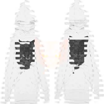 Smoking Cat Y2k Vintage Black Cat Retro 90S Grunge Hoodie - Thegiftio