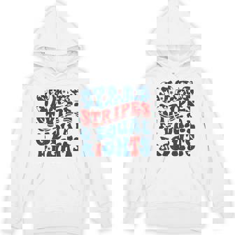 Stars Stripes And Equal Rights Retro 4Th Of July Feminist Hoodie | Mazezy