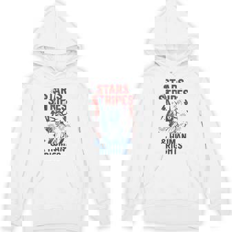 Stars Stripes And Human Rights 4Th Of July Political Hoodie - Monsterry