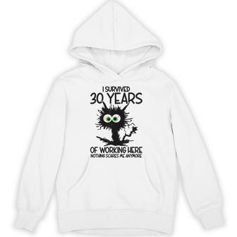 I Survived 30 Years Of Working Here Nothing Scares Me Hoodie - Thegiftio UK