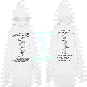My Tummy Hurts But I'm Being Really Brave Raccoon Cowboy Hoodie - Thegiftio UK