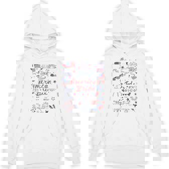 Vintage American Bride 4Th Of July Wedding Engagement Hoodie - Thegiftio UK