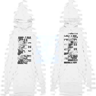 Vintage Ukiyo-E Hokusai Kanagawa Japanese Great Wave Hoodie - Thegiftio