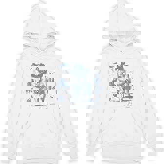 Vintage Western Pomeranian Cowboy Dog Wild West Ufo Hoodie - Thegiftio UK
