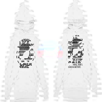 Work Hardo Dog Have Life 面白いレトロキャバリア Hoodie - Kawaiitshirt
