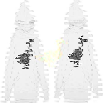 「鴨フラージュ」かも カモフラージュ 迷彩 ダジャレ 駄洒落 動物 鳥 カモ 鳧 カムフラージュ 兵士 軍隊 軍人 国防 パーカー - Kawaiitshirt