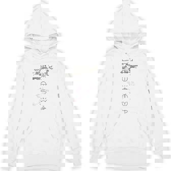 「麒麟に似た雲／とほかみえみため」 言霊 ホツマ文字 ヲシテ文字 とほかみゑひため 龍神 開運 お守り バックプリント パーカー - Kawaiitshirt