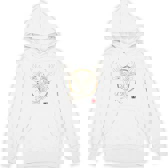 【背中側デザイン】日本文化 鳳凰デザイン 幸運を願うお守り 長袖tシャツ パーカー - Kawaiitshirt