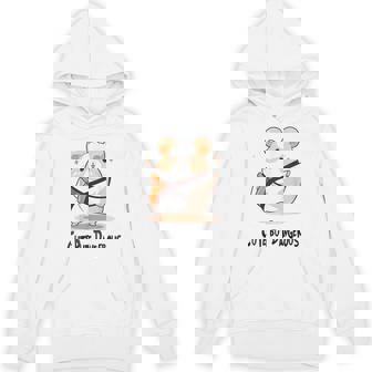 かわいいけど危険な面白いハムスター空手 パーカー - Kawaiitshirt