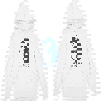 かわいいアデリーペンギン、学習者や探検家のためのミニマルアート。 Hoodie - Kawaiitshirt