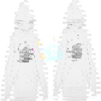 かわいいハリネズミ蝶 ティーンエイジガールギフト パーカー - Kawaiitshirt