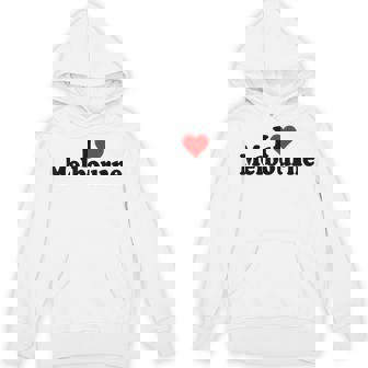 アイラブハートメルボルンオーストラリア Hoodie - Kawaiitshirt