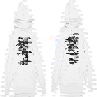 アライグマ アニマルモチーフ ムーンアート アニマルプリント アライグマ パーカー - Kawaiitshirt