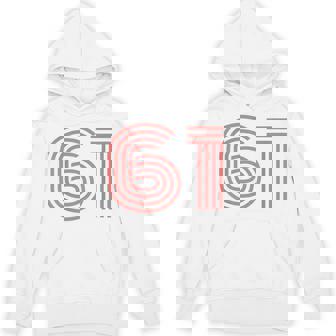 クールレトロライティングジャージ、背番号61 1961 Hoodie - Kawaiitshirt