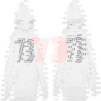 クールレトロライティングジャージ、背番号73 1973 Hoodie - Kawaiitshirt