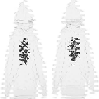 ゴシック フローラル アートワーク ゴス 美的 ローズ オルタナティブ フローラル パーカー - Kawaiitshirt