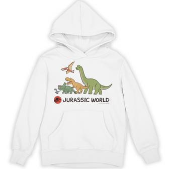 ジュラシック・ワールド Dinosaurs Loose Illust Hoodie - Kawaiitshirt