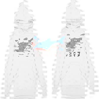 ジンベイザメ ジンベエザメ 甚兵衛鮫 サメの仲間 魚類 簡単 かわいい イラスト ジンベイザメ 好き パーカー - Kawaiitshirt