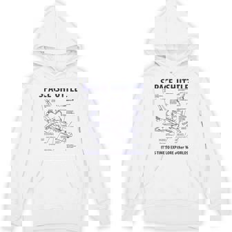 スペースシャトル レトロレイアウト ロケット科学者&宇宙飛行士用 パーカー - Kawaiitshirt