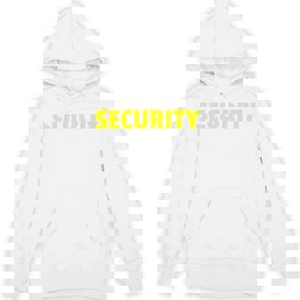 セキュリティスタッフやボディガードのためのセキュリティバックプリントデザイン Hoodie - Kawaiitshirt