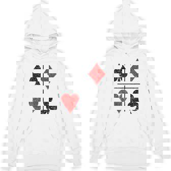 ダイヤモンド スペード ハーツ クラブ トランプスーツ ポーカー パーカー - Kawaiitshirt