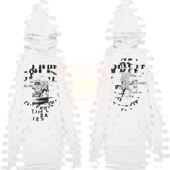 テキサス・ドント・ペット・ザ・フワッフィー・カウズ・ファニー・バイソン パーカー - Kawaiitshirt