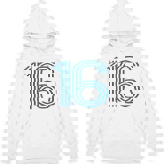 ナンバー16シャツ レトロユニフォーム ヨーロッパスタイル バックプリントジャージ パーカー - Kawaiitshirt