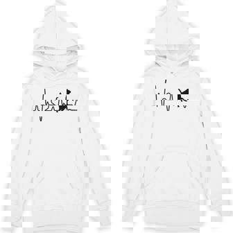 ハートビート 猫 猫好き ギフト 猫 Heartbeat Cat パーカー - Kawaiitshirt