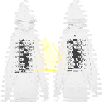 バステット 古代エジプトの猫 神 ヒエログリフ グラフィックアート愛好家 パーカー - Kawaiitshirt