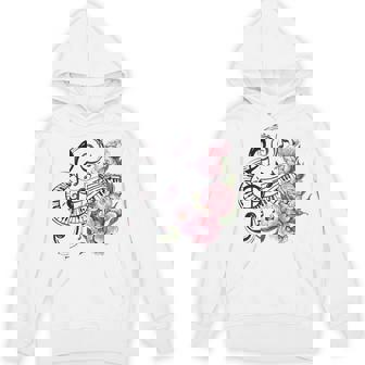 ピアノの鍵盤、音符、花 Hoodie - Kawaiitshirt