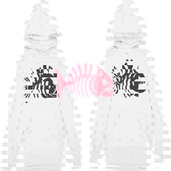 ピラニアスケルトン。魚の頭蓋骨と骨の様式化されたデザイン。 パーカー - Kawaiitshirt