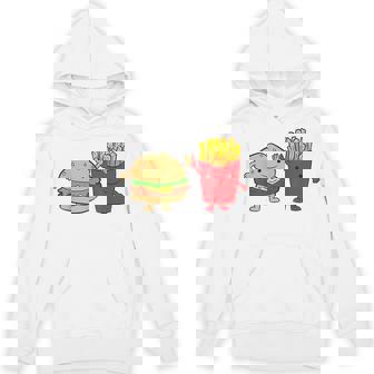 フライドポテト ハンバーガー チーズバーガー 友達 ファストフード フライドポテト Hoodie - Kawaiitshirt