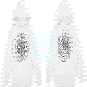 フラワーオブライフ メタトロンキューブ1シンボルtシャツ Hoodie - Kawaiitshirt