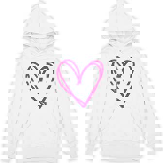 ホットピンクハート パーカー - Kawaiitshirt