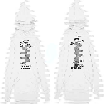 マナティーに気を取られる かわいい 海の動物 マナティー パーカー - Kawaiitshirt