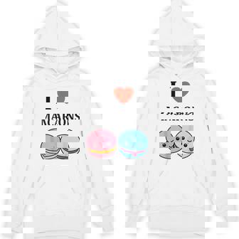 ユーモアマカロン フランスのデザートペストリー マカロンが大好き パーカー - Kawaiitshirt